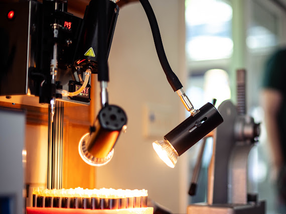 Customer lab installation with Thompson Duke equipment